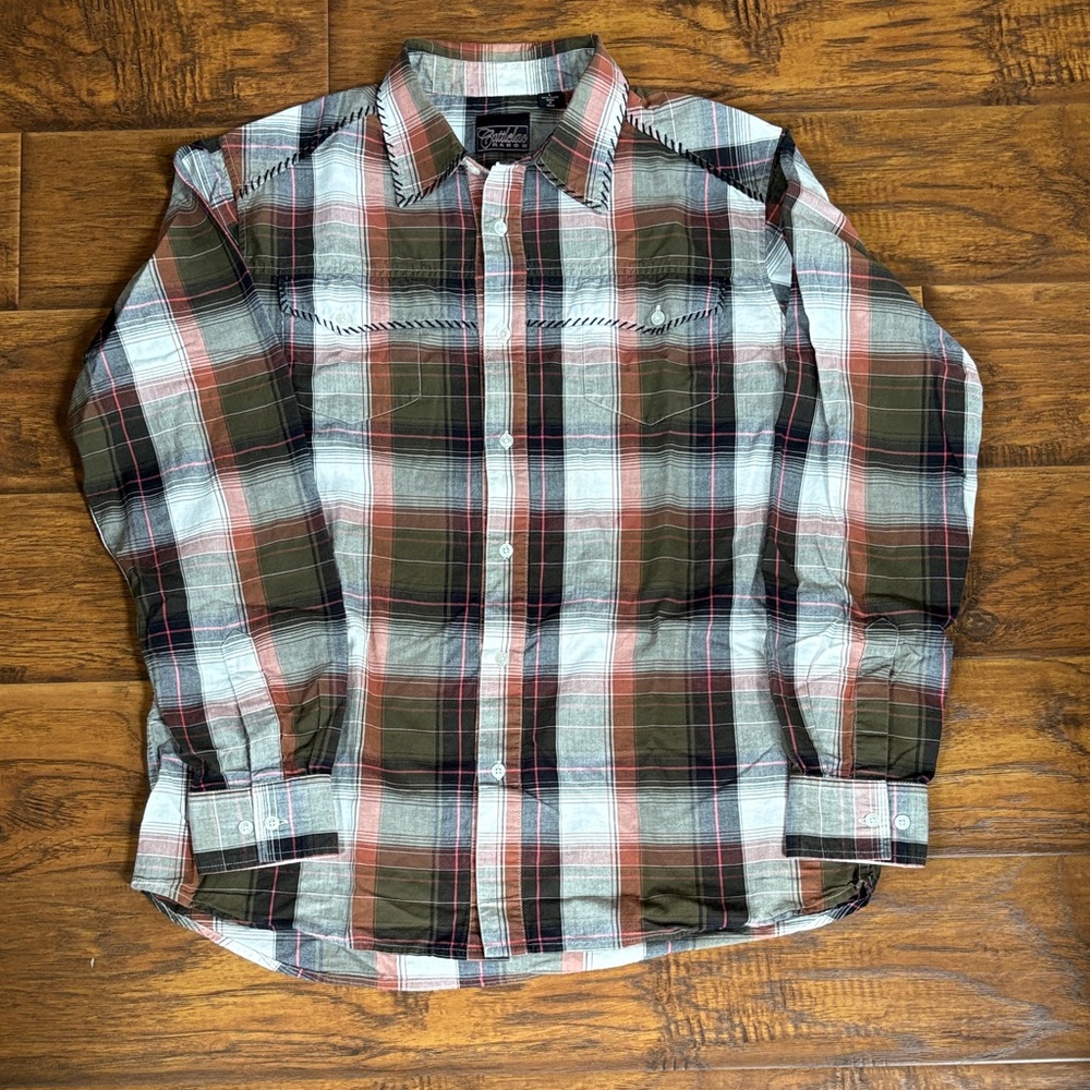 Western Multicolor Plaid Casual Shirt